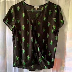 Sheer Cactus Top